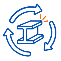 <strong>Recyclage métaux</strong><br>Redécoupe & valorisation ferraille